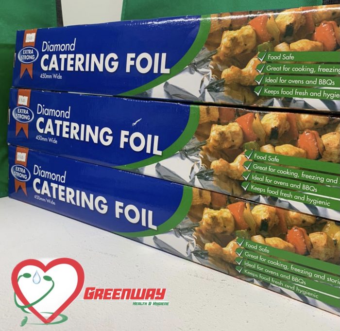 thumbnail image 2 of Aluminium Catering Foil Roll - 450mm X 75m For BBQ, Food Wrap, Baking, Microwave & Freezer Safe 2 of 12